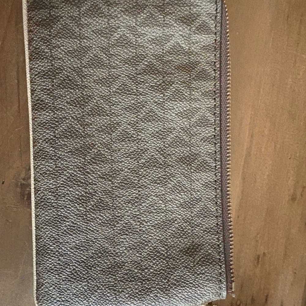 Brown Patterned Clutch